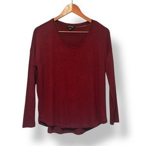 [Well Worn] Wine Red Lightweight Sweater